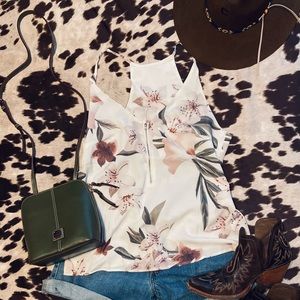 Cream & Floral Cami